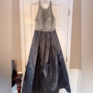 AIDAN MATTOX beaded evening gown, 6, EUC